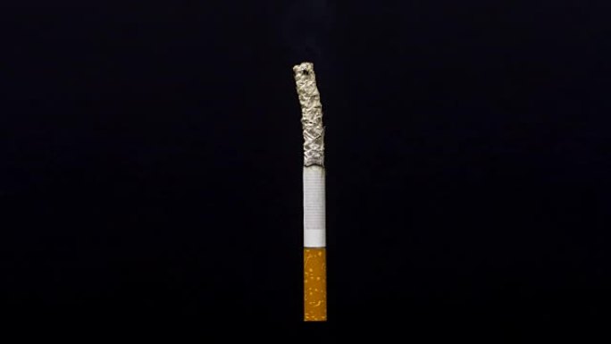 香烟燃烧三维动画香烟燃尽吸烟有害健康