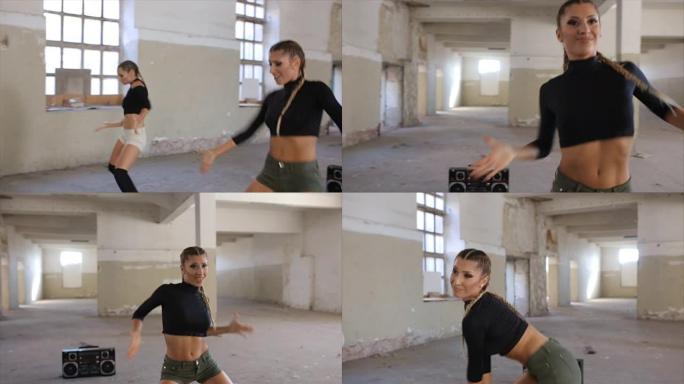 跳舞的漂亮女孩