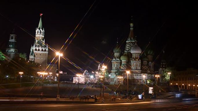 圣巴西尔大教堂和莫斯科克里姆林宫。