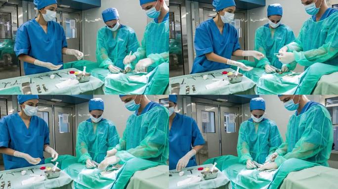手术室医疗队做手术室病床抢救医生外科