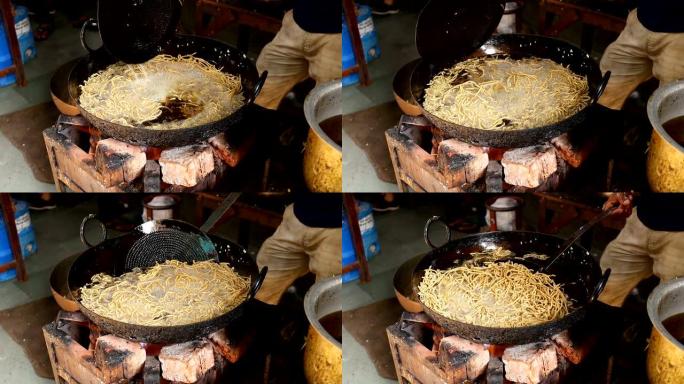 印度西部的Murukku印度街头美食拉贾斯坦邦。