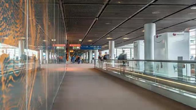 延时: 法国巴黎CDG机场出发航站楼的旅客