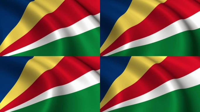 塞舌尔群岛国旗Loopable