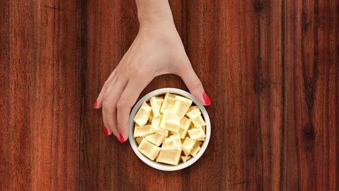 提供白巧克力块