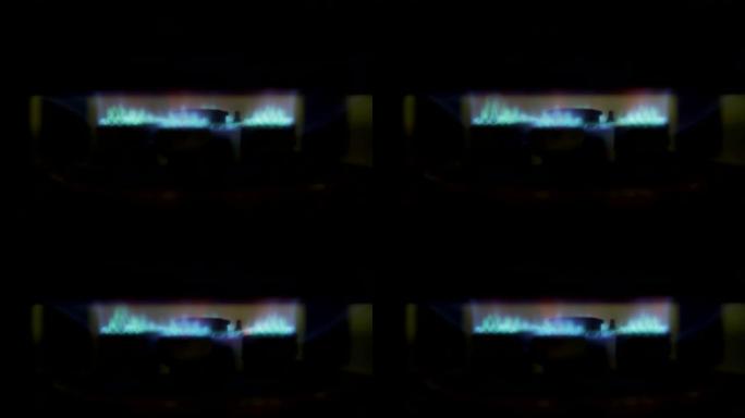 厨房里的火炉煤气