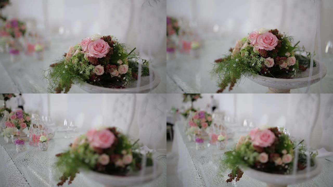 婚宴上的花卉装饰