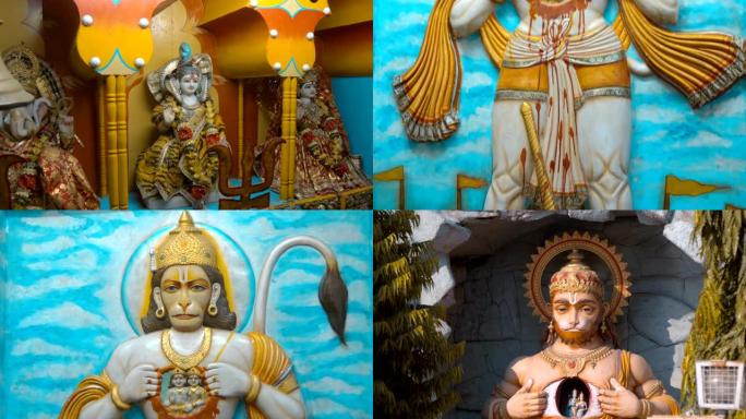 寺庙内的印度传统神像