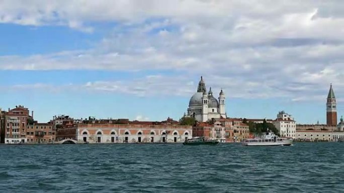 威尼斯意大利大运河通航。威尼斯背景