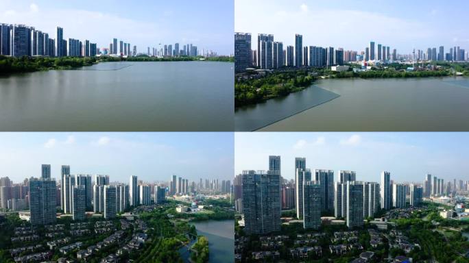 航拍武汉城市空镜