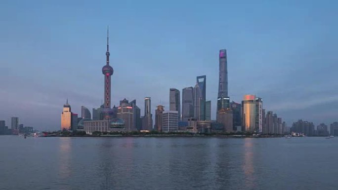 上海天际线时间流逝