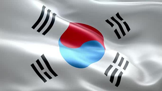 国旗韩国波浪图案可循环元素