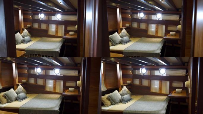 建立帆船卧室的镜头