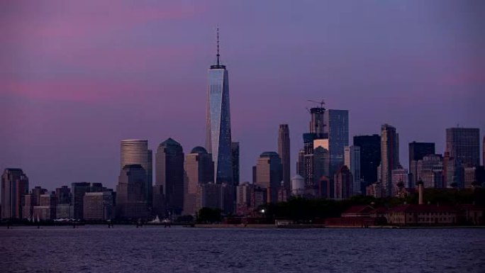 纽约曼哈顿全景-时间流逝
