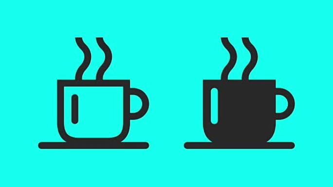 热咖啡-矢量动画热咖啡