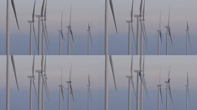 泰国碧差汶Khao Khor的风力涡轮机