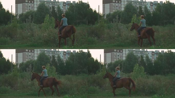 女孩在骑马外国女孩骑马外国人骑马