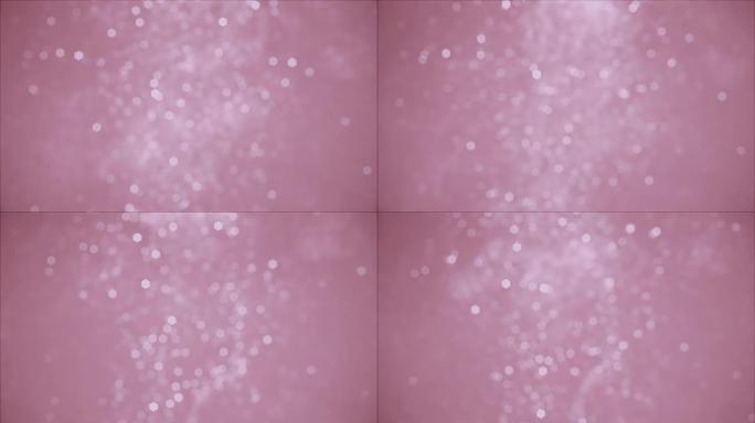 粉色六角形软背景幻彩粒子效果柔和照明效果