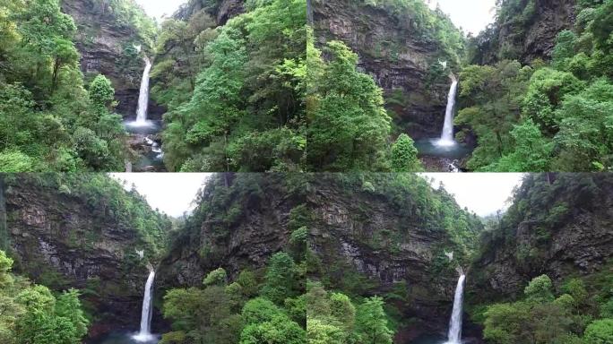 中国桂林龙胜华坪自然保护区瀑布