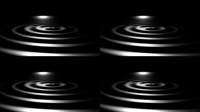 冷黑色抽象背景，无缝循环，HD1080p