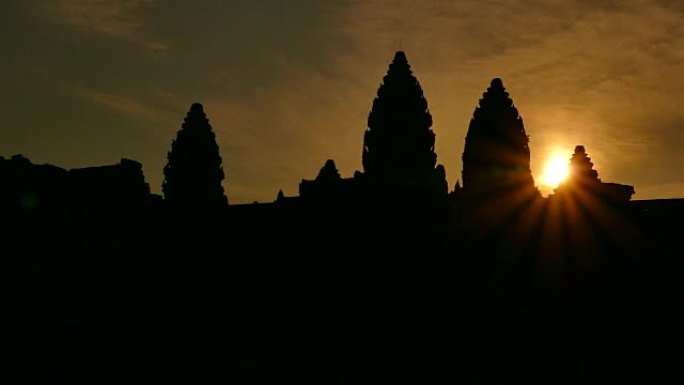 日出时分的吴哥窟泰国地标泰国景观泰国旅游