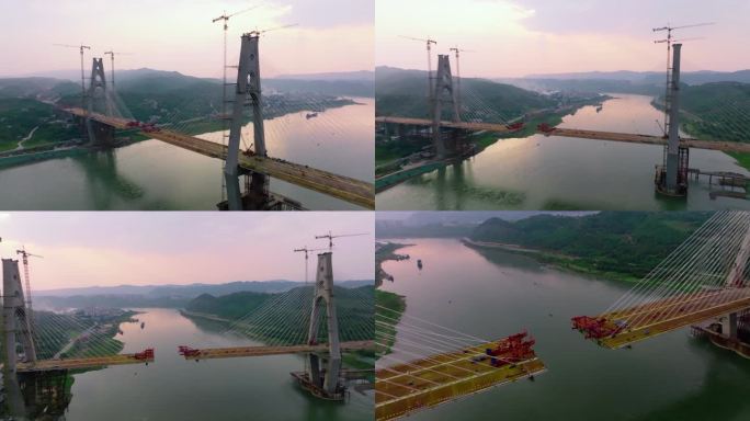 正在修建中的大桥1080p