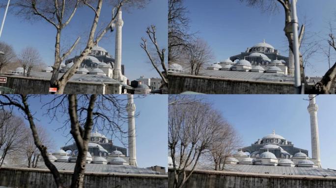 土耳其伊斯坦布尔地标Kilic Ali Pasha清真寺的惊人圆顶和尖塔