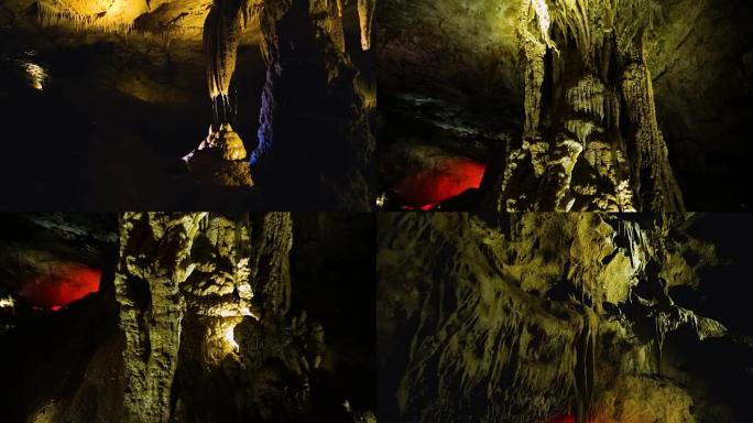 佐治亚州库塔伊西高加索山脉古代洞穴内的钟乳石