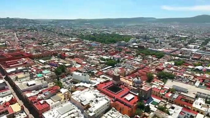 克雷塔罗天际线空中景观