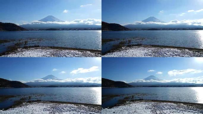 日本的富士山延时