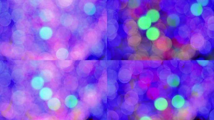 圣诞节和新年季节反映了bokeh作为抽象背景