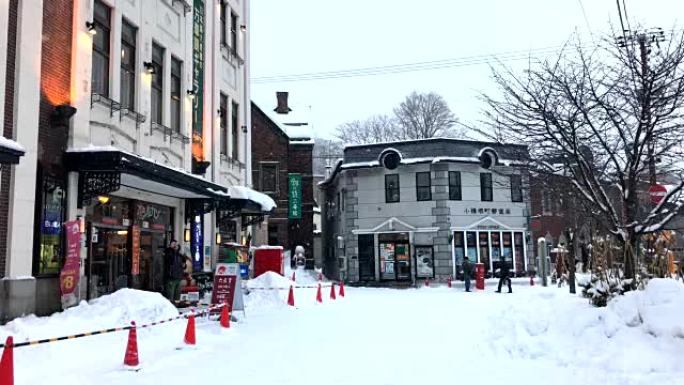 日本北海道的小樽市。