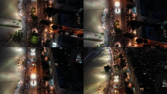 里约热内卢科帕卡巴纳的俯视图