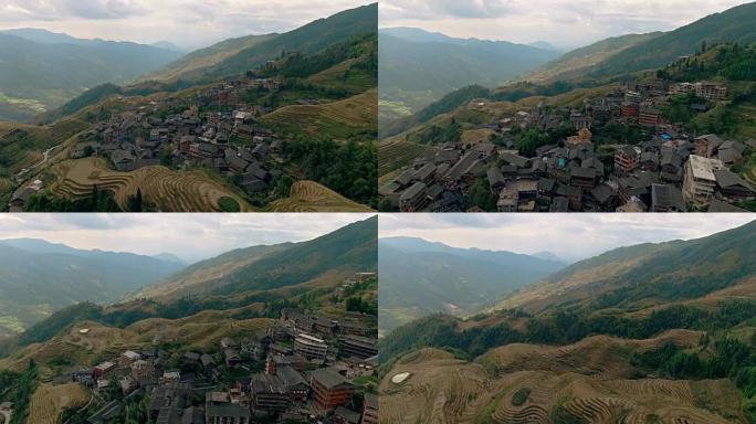 空中的龙脊梯田