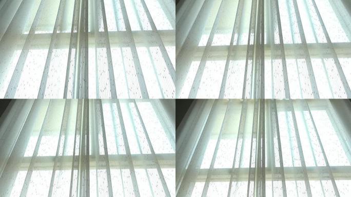 白色窗帘室内家居装饰