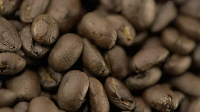 旋转咖啡豆视频咖啡豆咖啡