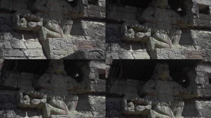 玛雅遗址石雕浮雕雕刻图腾信仰古文明遗址