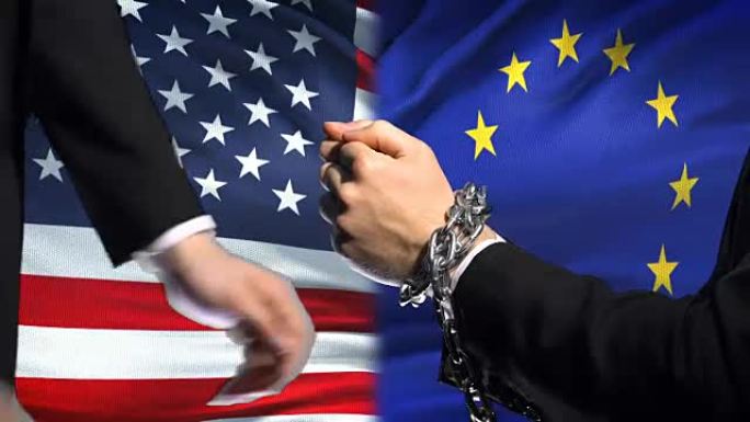 美国制裁欧盟，锁链武器，政治或经济冲突