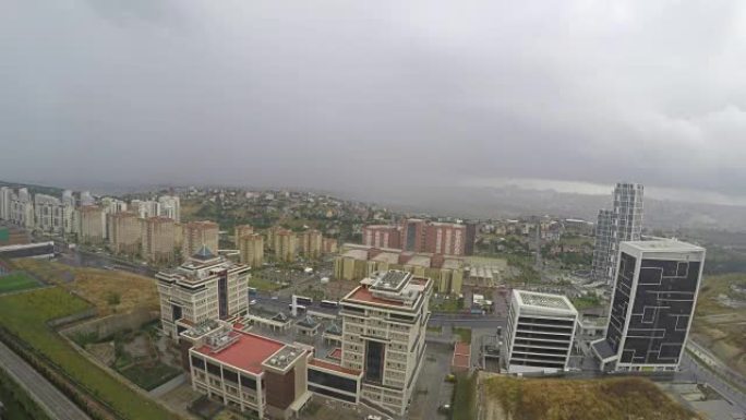 4k延时: 伊斯坦布尔城市的风暴