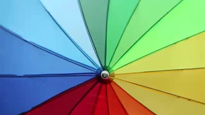 彩色雨伞的全画幅拍摄