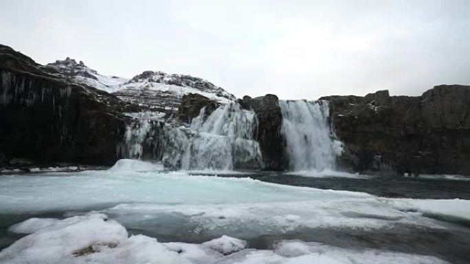 冰岛冬天落水