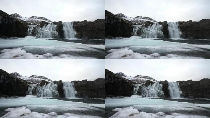 冰岛冬天落水