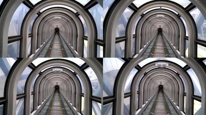 自动扶梯台阶下降