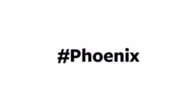 一个人在他们的电脑屏幕上输入 “# Phoenix”