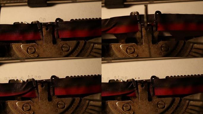 用旧打字机打字