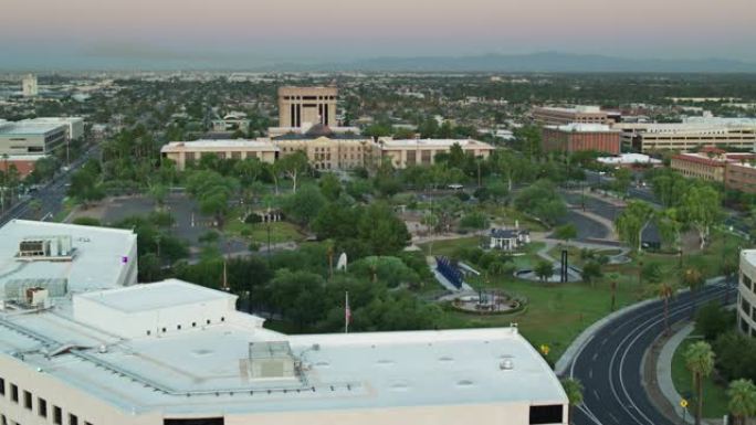 无人机飞往亚利桑那州议会大厦