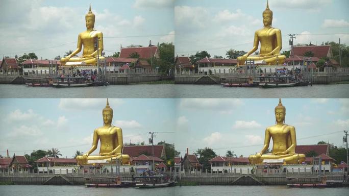 佛陀大像在湄南河附近
