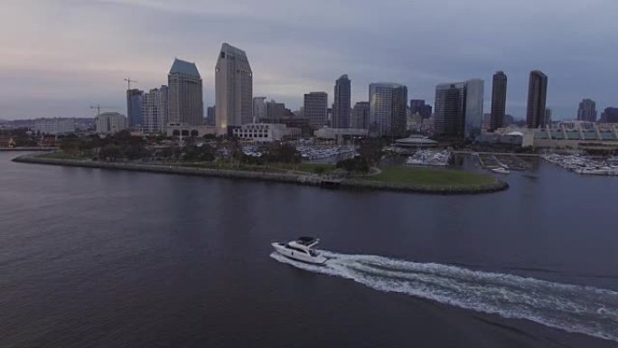 空中船城市景观空中船城市景观加利福尼亚州