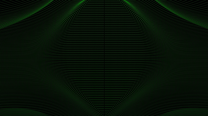 【4K时尚背景】曲线光线抽象绿色动态冰屏