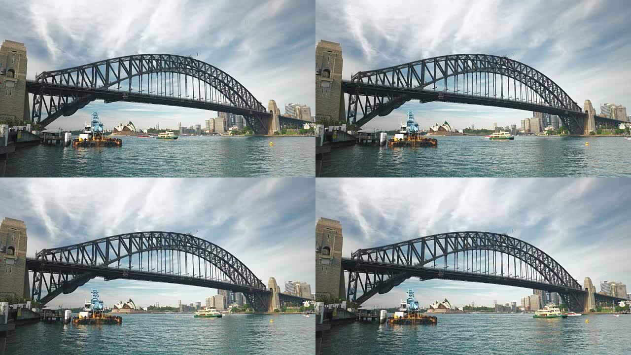 悉尼港城市景观澳洲地标航拍俯瞰全景大景