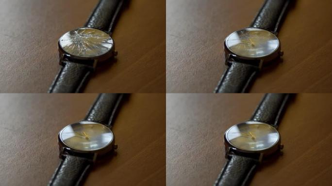 破损的钟面修复复古手表恢复玻璃碎裂